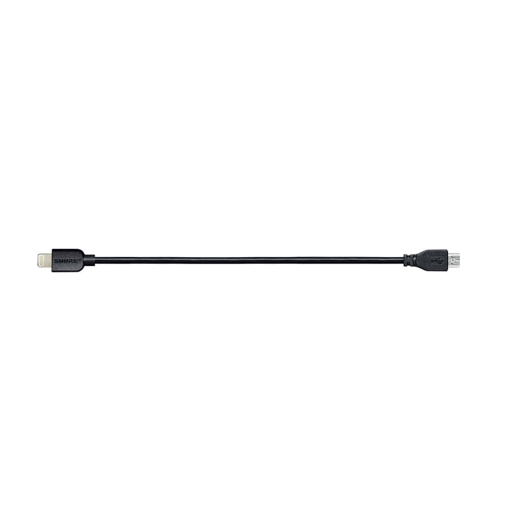 SHURE EACLTG-MICROB8 / 슈어 Lightning to Micro-USB 케이블 (20cm)